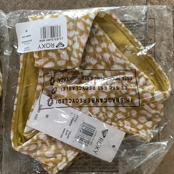 ‼️Final‼️NWT Roxy Olive Oil Lea Spot Surf Mini Bikini Bottom- Juniors - Picture 6 of 7